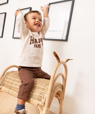 Pantalon loose à poches plaquées bébé garçon vue7 - GEMO 4G BEBE - GEMO
