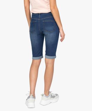Bermuda femme en jean 5 poches vue3 - GEMO (JEAN) - GEMO