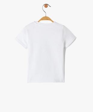 Tee-shirt bébé garçon à manches courtes avec motif vue3 - GEMO(BEBE DEBT) - GEMO