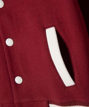 Sweat boutonné look veste teddy garçon - Camps United vue3 - CAMPS - GEMO
