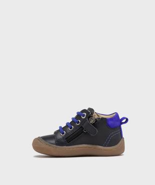 Chaussures premiers pas en cuir bébé garçon - NA! vue3 - NA! GEMO FOR GOOD - GEMO