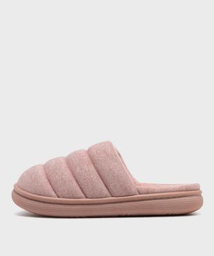 Chaussons mules scintillants sur épaisse semelle femme - Isotoner vue3 - ISOTONER - GEMO