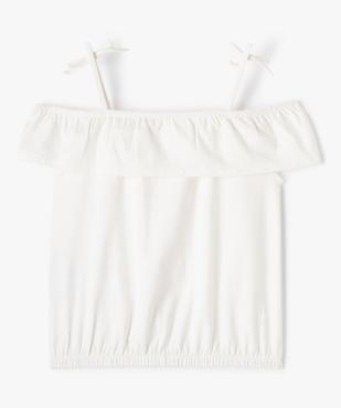 Tee-shirt fille à épaules dénudées et volant vue3 - GEMO (ENFANT) - GEMO
