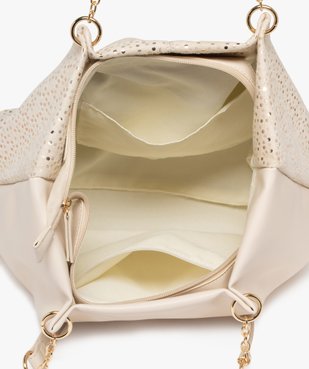 Sac à main souple en suédine à pois femme vue5 - GEMO (ACCESS) - GEMO