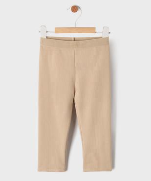 Legging en maille côtelée à doublure chaude bébé file - LuluCastagnette vue2 - LULUCASTAGNETTE - GEMO