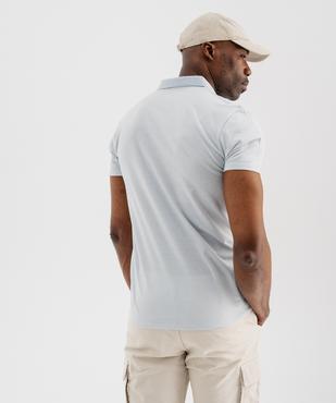 Polo manches courtes à fines rayures homme vue4 - GEMO (HOMME) - GEMO