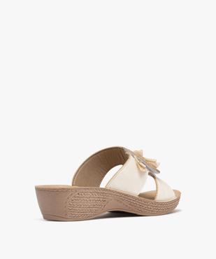 Sandales confort forme mule femme avec fermeture scratch vue4 - G'FLEX - GEMO