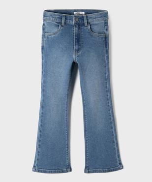 Jean flare avec taille ajustable fille vue2 - GEMO (ENFANT) - GEMO