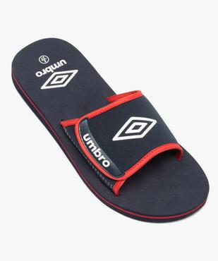 Mules de piscine garçon bicolores à scratch - Umbro vue5 - UMBRO - GEMO