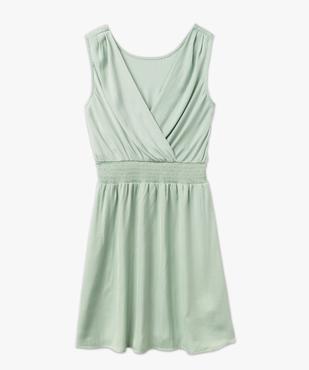 Robe courte sans manches col cache-cœur femme vue5 - GEMO(FEMME PAP) - GEMO