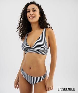 Ensemble de maillot de bain deux pièces à rayures LuluCastagnette pour femme - GEMO