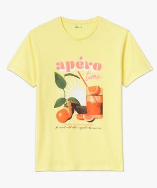 Tee-shirt manches courtes à motif estival homme vue4 - GEMO 4G HOMME - GEMO