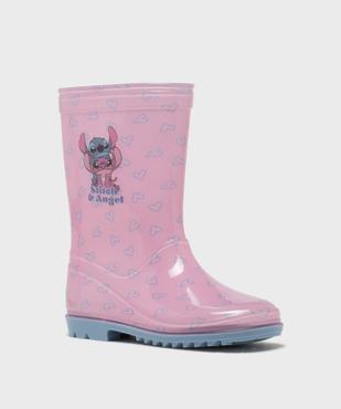 Bottes de pluie à semelle crantée imprimées fille - Stitch & Angel vue2 - LILO & STITCH - GEMO