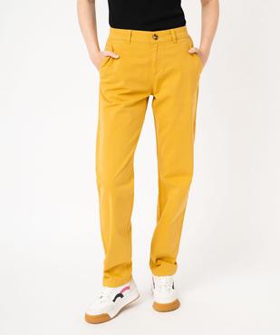 Pantalon chino coupe regular femme vue5 - GEMO(FEMME PAP) - GEMO