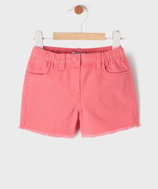 Short en jean fantaisie bébé fille vue1 - GEMO(BEBE DEBT) - GEMO