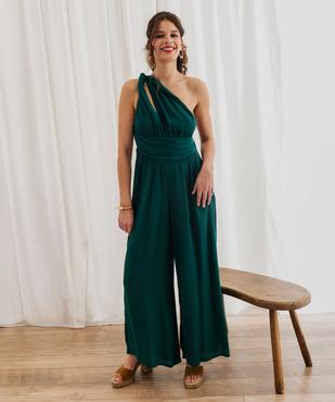 Combinaison pantalon multilook en viscose froissée femme vue6 - GEMO(FEMME PAP) - GEMO