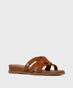 Mules à talon compensé et brides entrelacées femme - LuluCastagnette vue2 - LULUCASTAGNETTE - GEMO