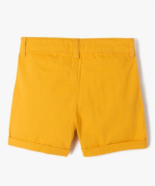 Short large en toile de coton fille vue3 - GEMO 4G FILLE - GEMO