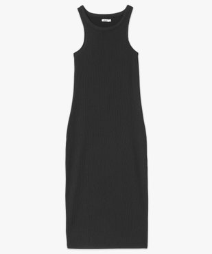 Robe longue sans manches en maille gaufrée femme vue4 - GEMO(FEMME PAP) - GEMO