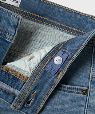 Bermuda en jean coupe slim avec revers garçon vue3 - GEMO 4G GARCON - GEMO