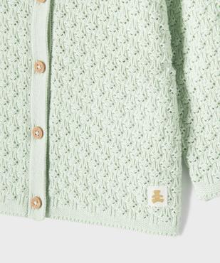 Gilet brassière en maille fantaisie bébé fille - LuluCastagnette vue2 - LULUCASTAGNETTE - GEMO