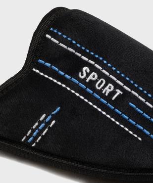 Chaussons mules en velours inscription sport homme vue6 - GEMO(HOMWR HOM) - GEMO