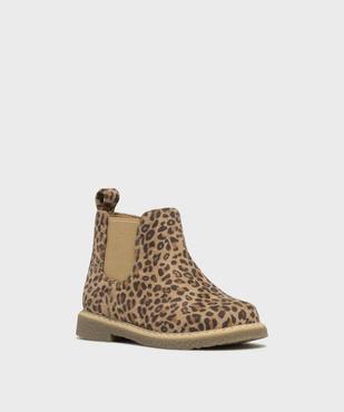 Boots à motif léopard avec élastique latéral bébé fille - Lovely Wings vue2 - LOVELY WINGS - GEMO