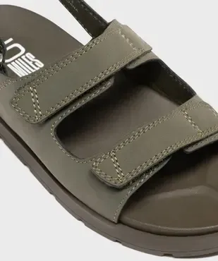 Sandales à scratch monochromes garçon - 5 Miles vue6 - 5 MILES - GEMO