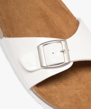 Mules à large bride vernie et semelle anatomique femme vue6 - VALENTINA BALDA - GEMO