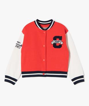 Veste sportswear à boutons-pression fille - Camps United vue2 - CAMPS UNITED - GEMO