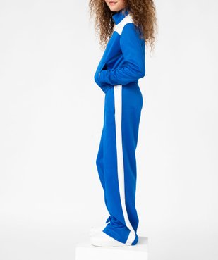 Pantalon de jogging large avec bandes contrastantes fille vue5 - GEMO (JUNIOR) - GEMO