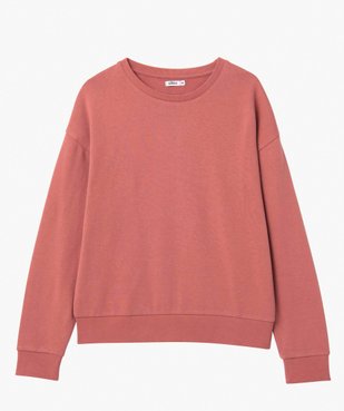 Sweat femme uni intérieur bouclettes vue4 - PREMIER PRIX BY GEMO - GEMO