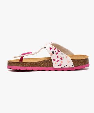 Sandales fille avec entredoigt et semelle anatomique vue3 - GEMO (ENFANT) - GEMO