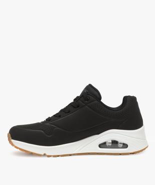 Baskets femme unies à lacets et semelle bulle d’air – Skechers vue3 - SKECHERS - GEMO