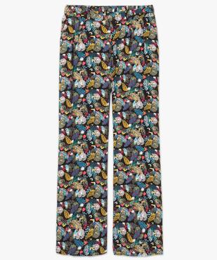 Pantalon large et fluide à motif tropical vue4 - GEMO(FEMME PAP) - GEMO