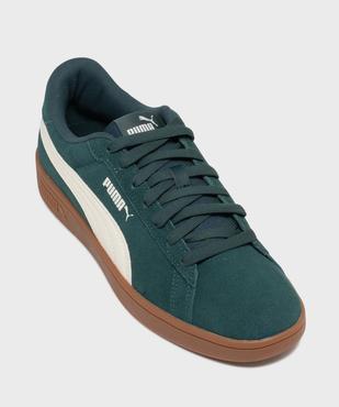 Baskets basses Smash 3.0 en cuir suédé - Puma vue5 - PUMA - GEMO