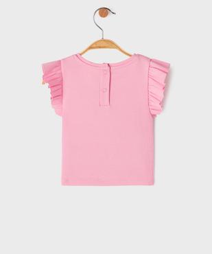 Tee-shirt sans manches avec volants sur les épaules bébé fille vue3 - GEMO 4G BEBE - GEMO