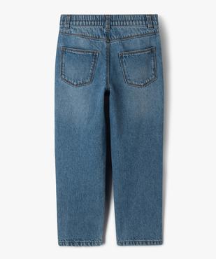 Jean slim avec ceinture élastique fille  vue3 - GEMO 4G FILLE - GEMO