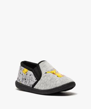 Chaussons garçon élastiqués en velours ras - Pokemon vue2 - POKEMON - GEMO