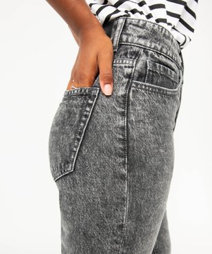 Jean large taille haute coloris délavé femme vue2 - GEMO(FEMME PAP) - GEMO