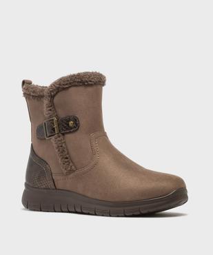 Boots confort avec détails en fourrure imitation femme vue2 - G'FLEX - GEMO