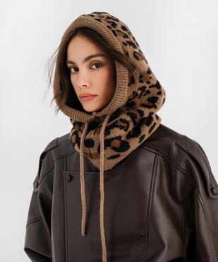Bonnet capuche en maille femme vue1 - GEMO (ACCESS) - GEMO