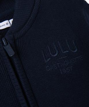 Gilet zippé en coton garçon - LuluCastagnette vue3 - LULUCASTAGNETTE - GEMO