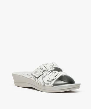 Mules femme confort avec brides à boucles - Cloggy vue2 - GEMO (EQUIPT) - GEMO