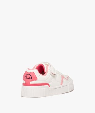 Baskets fille unies à détails colorés avec scratch - Ellesse vue4 - ELLESSE - GEMO
