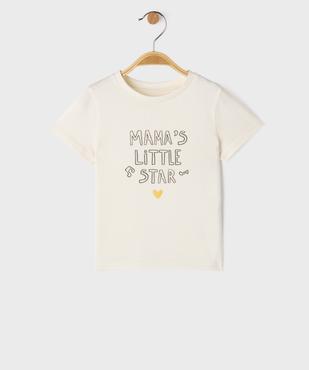Tee-shirt à message bébé garçon vue1 - GEMO(BEBE DEBT) - GEMO