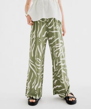 Pantalon de grossesse large et fluide avec taille smockée vue6 - GEMO 4G MATERN - GEMO
