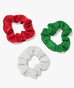 Chouchou de Noël pailleté fille (lot de 3) vue1 - GEMO (ACCESS) - GEMO