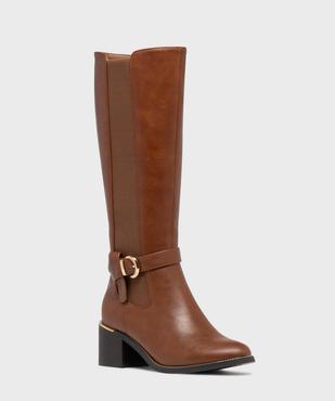 Bottes avec bande élastique sur le côté femme - Valentina Baldano vue2 - VALENTINA BALDANO GEMO FORGOOD - GEMO