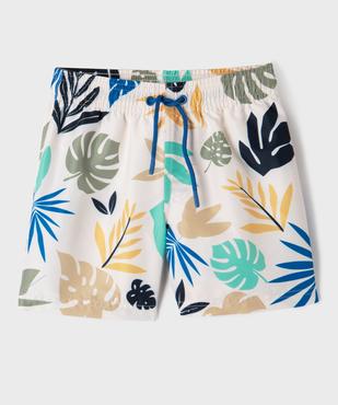 Short de surf à motif feuillage garçon vue1 - GEMO 4G GARCON - GEMO